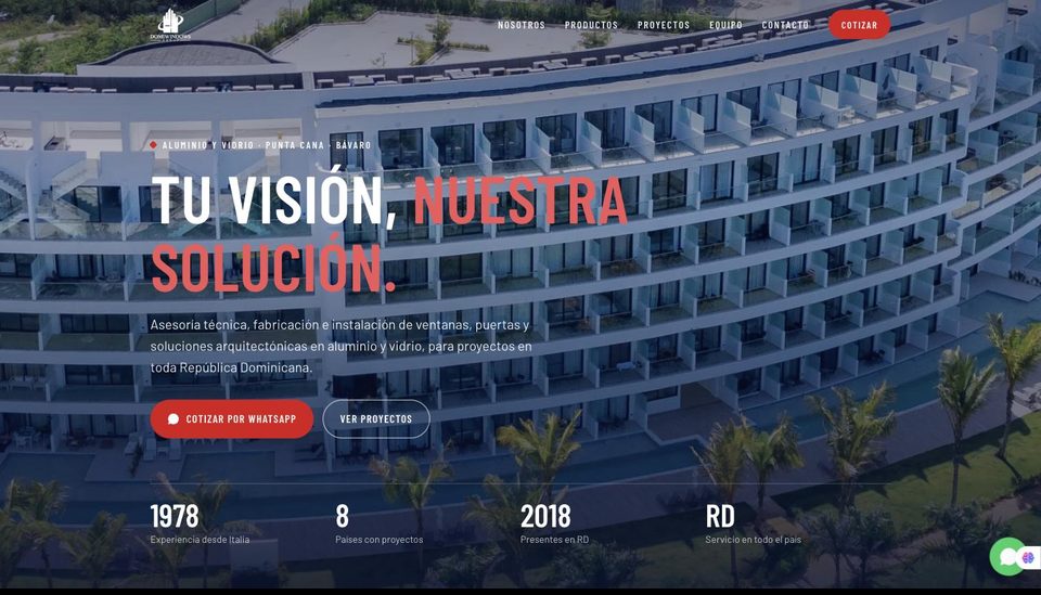 Página web de Domiwindows Group