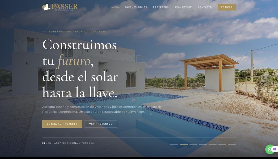 Página web de PASSER SRL