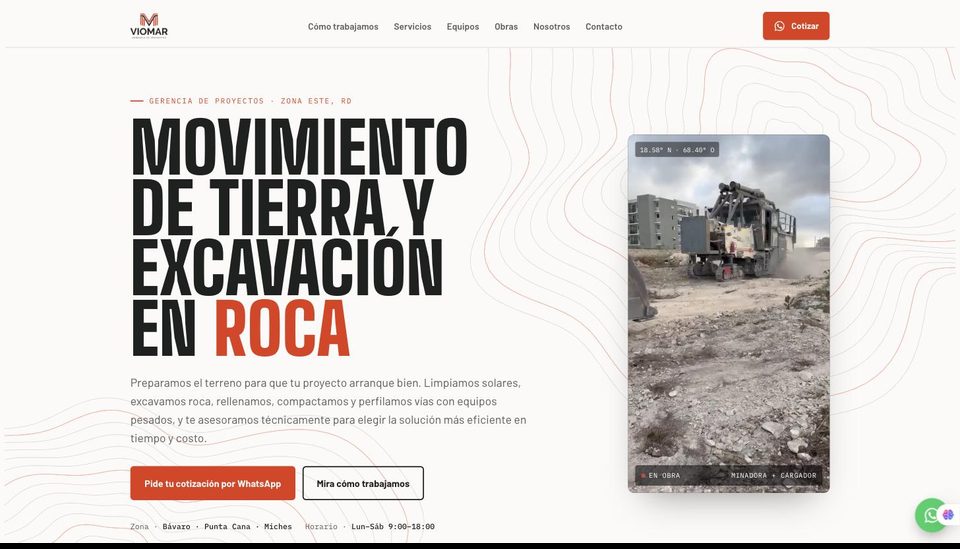 Página web de VIOMAR